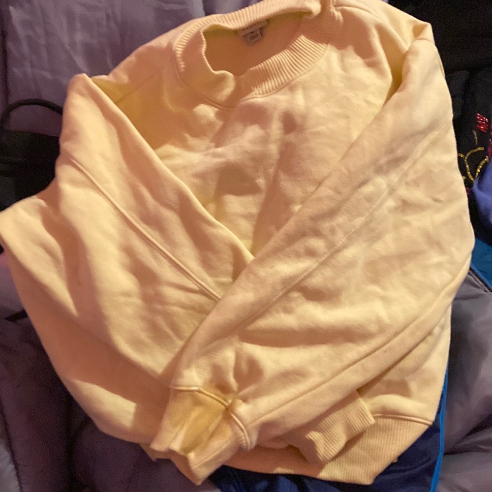 Yellow crew neck